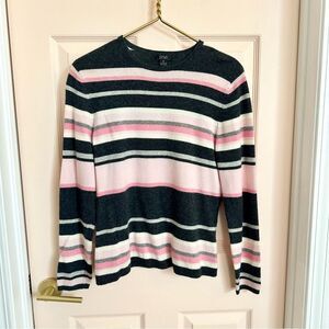 Privé Cashmere Striped Sweater